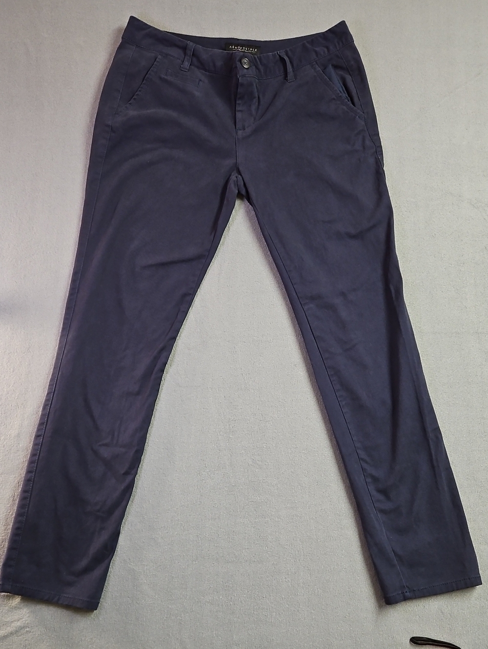 Aeropostale NY Skinny Twill Pant 8 Short/court Navy